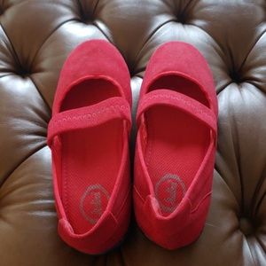 Italina red ballet flats